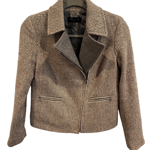 Talbots Jackets & Blazers - Talbots Gray Tweed‎ Women's Full Zip Blazer